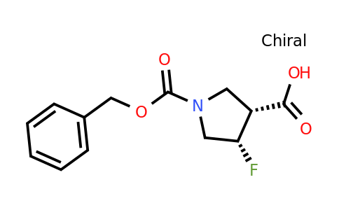 CAS 1269755-11-4 | (3R,4S)-rel-1-[(benzyloxy)carbonyl]-4-fluoropyrrolidine-3-carboxylic acid