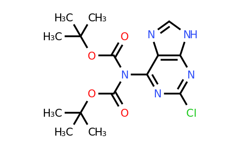 CAS 1269786-75-5 | tert-butyl N-[(tert-butoxy)carbonyl]-N-(2-chloro-9H-purin-6-yl)carbamate