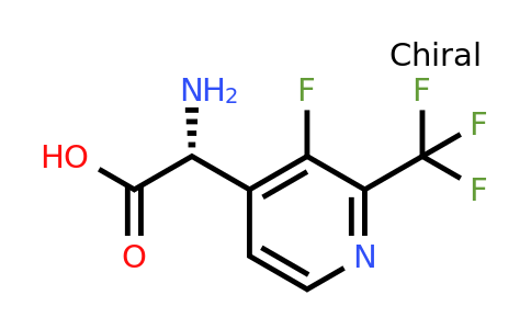CAS 1269914-11-5 | (2R)-2-amino-2-[3-fluoro-2-(trifluoromethyl)-4-pyridyl]acetic acid