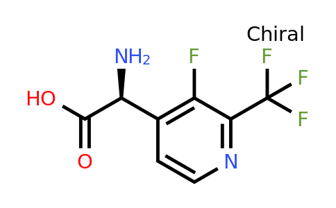 CAS 1269936-83-5 | (2S)-2-amino-2-[3-fluoro-2-(trifluoromethyl)-4-pyridyl]acetic acid