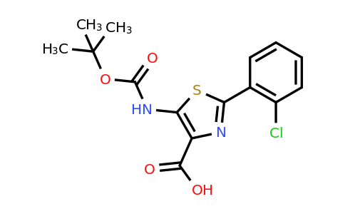 CAS 1270034-24-6 | 5-((tert-Butoxycarbonyl)amino)-2-(2-chlorophenyl)thiazole-4-carboxylic acid