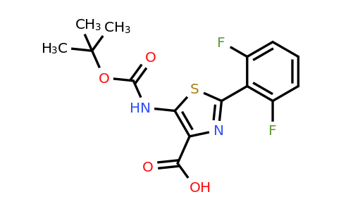 CAS 1270034-25-7 | 5-((tert-butoxycarbonyl)amino)-2-(2,6-difluorophenyl)thiazole-4-carboxylic acid