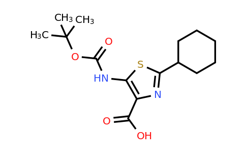 CAS 1270034-48-4 | 5-((tert-Butoxycarbonyl)amino)-2-cyclohexylthiazole-4-carboxylic acid