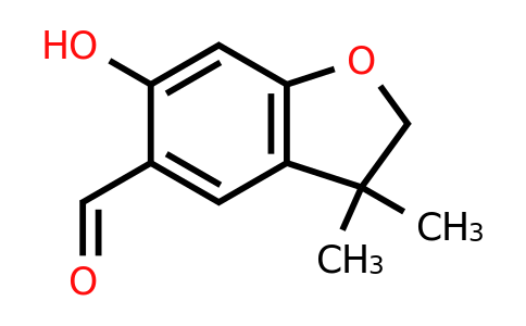 CAS 127010-11-1 | 6-hydroxy-3,3-dimethyl-2,3-dihydro-1-benzofuran-5-carbaldehyde