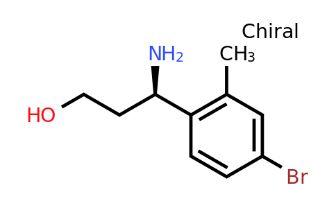 CAS 1270175-81-9 | (3R)-3-amino-3-(4-bromo-2-methylphenyl)propan-1-ol