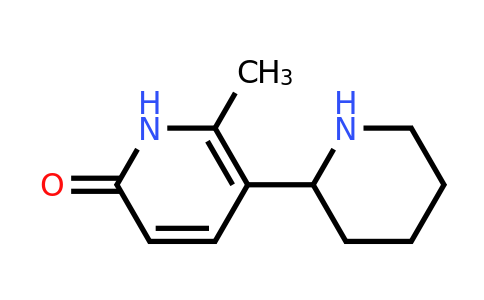 CAS 1270357-88-4 | 6-Methyl-5-(piperidin-2-yl)pyridin-2(1H)-one