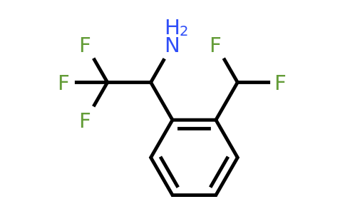 CAS 1270382-47-2 | 1-(2-(Difluoromethyl)phenyl)-2,2,2-trifluoroethanamine