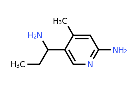 5-(1-Aminopropyl)-4-methylpyridin-2-amine