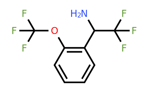 CAS 1270440-28-2 | 2,2,2-Trifluoro-1-(2-(trifluoromethoxy)phenyl)ethanamine