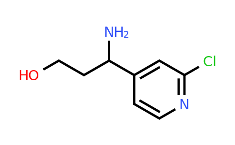 CAS 1270463-53-0 | 3-Amino-3-(2-chloropyridin-4-yl)propan-1-ol