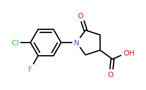CAS 1270831-90-7 | 1-(4-chloro-3-fluorophenyl)-5-oxopyrrolidine-3-carboxylic acid