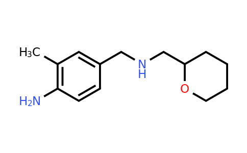 CAS 1271004-36-4 | 2-methyl-4-({[(oxan-2-yl)methyl]amino}methyl)aniline