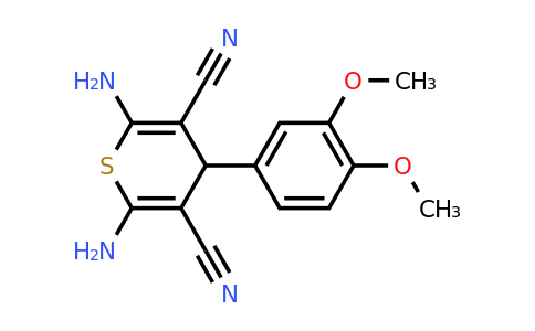 CAS 127118-64-3 | 2,6-Diamino-4-(3,4-dimethoxyphenyl)-4H-thiopyran-3,5-dicarbonitrile