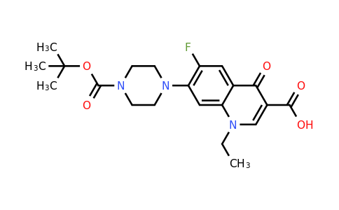 CAS 127142-90-9 | 7-{4-[(tert-butoxy)carbonyl]piperazin-1-yl}-1-ethyl-6-fluoro-4-oxo-1,4-dihydroquinoline-3-carboxylic acid