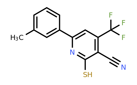 CAS 1271475-63-8 | 6-(3-Methylphenyl)-2-sulfanyl-4-(trifluoromethyl)pyridine-3-carbonitrile