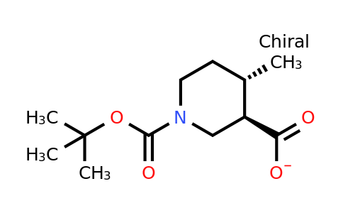CAS 1271810-25-3 | (3R,​4S)​-​rel-1,​3-​Piperidinedicarboxyl​ic acid, 4-​methyl-​, 1-​(1,​1-​dimethylethyl) ester