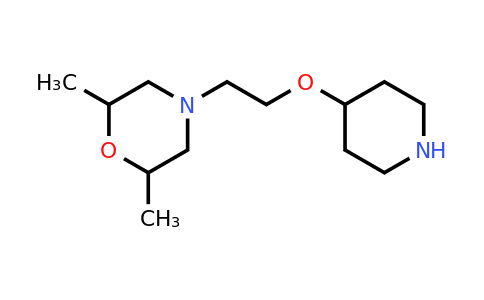 CAS 1272113-68-4 | 2,6-dimethyl-4-[2-(piperidin-4-yloxy)ethyl]morpholine