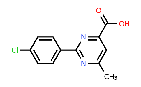 CAS 1272301-61-7 | 2-(4-chlorophenyl)-6-methylpyrimidine-4-carboxylic acid