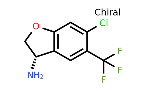CAS 1272734-74-3 | (3S)-6-chloro-5-(trifluoromethyl)-2,3-dihydrobenzofuran-3-amine