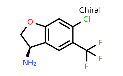 CAS 1272749-62-8 | (3R)-6-chloro-5-(trifluoromethyl)-2,3-dihydrobenzofuran-3-amine
