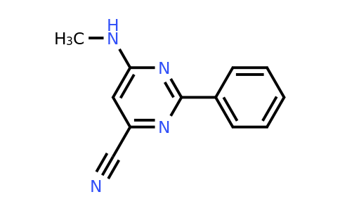 CAS 1272756-63-4 | 6-(Methylamino)-2-phenylpyrimidine-4-carbonitrile