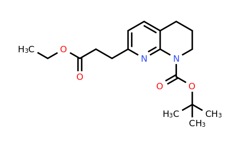 CAS 1272758-04-9 | tert-Butyl 7-(3-ethoxy-3-oxopropyl)-3,4-dihydro-1,8-naphthyridine-1(2H)-carboxylate