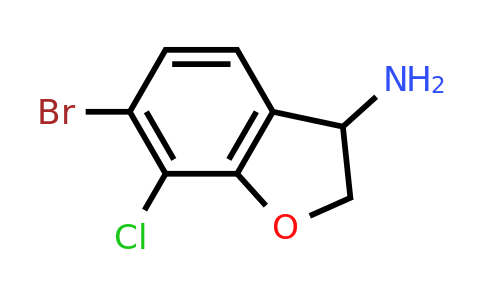 CAS 1273666-30-0 | 6-Bromo-7-chloro-2,3-dihydrobenzofuran-3-amine