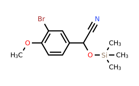CAS 1273671-42-3 | 2-(3-bromo-4-methoxyphenyl)-2-[(trimethylsilyl)oxy]acetonitrile