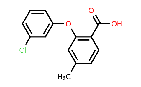 CAS 1273836-50-2 | 2-(3-chlorophenoxy)-4-methylbenzoic acid