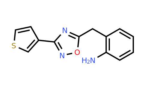 2-{[3-(thiophen-3-yl)-1,2,4-oxadiazol-5-yl]methyl}aniline