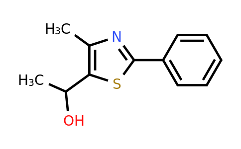 CAS 1274130-98-1 | 1-(4-Methyl-2-phenyl-1,3-thiazol-5-yl)ethan-1-ol
