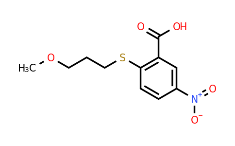 CAS 1274507-38-8 | 2-[(3-methoxypropyl)sulfanyl]-5-nitrobenzoic acid