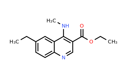 CAS 1274526-08-7 | Ethyl 6-ethyl-4-(methylamino)quinoline-3-carboxylate