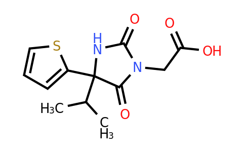 CAS 1274709-91-9 | 2-[2,5-dioxo-4-(propan-2-yl)-4-(thiophen-2-yl)imidazolidin-1-yl]acetic acid
