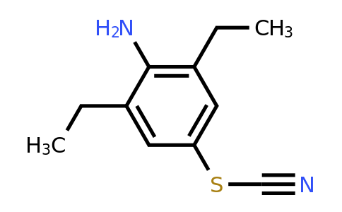 CAS 127483-68-5 | [(4-amino-3,5-diethylphenyl)sulfanyl]formonitrile