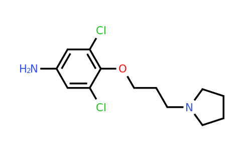 CAS 1275425-91-6 | 3,5-dichloro-4-[3-(pyrrolidin-1-yl)propoxy]aniline