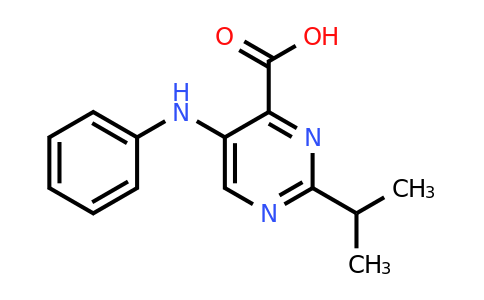 CAS 1275566-19-2 | 5-(phenylamino)-2-(propan-2-yl)pyrimidine-4-carboxylic acid