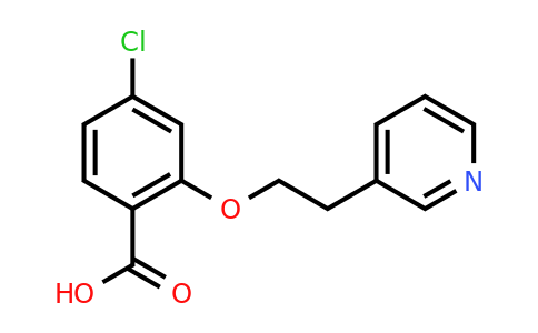 CAS 1275950-89-4 | 4-chloro-2-[2-(pyridin-3-yl)ethoxy]benzoic acid