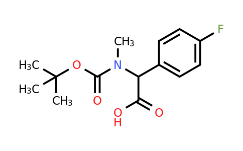 CAS 1276112-08-3 | 2-((tert-butoxycarbonyl)(methyl)amino)-2-(4-fluorophenyl)acetic acid