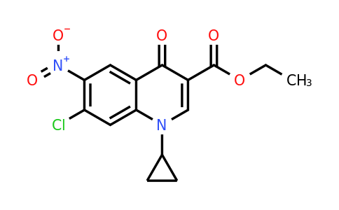 CAS 127625-17-6 | Ethyl 7-chloro-1-cyclopropyl-6-nitro-4-oxo-1,4-dihydroquinoline-3-carboxylate