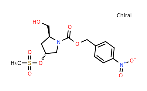 CAS 127626-37-3 | (2S,trans)-4-Nitrobenzyl 2-(hydroxymethyl)-4-((methylsulfonyl)oxy)pyrrolidine-1-carboxylate