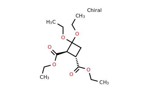 CAS 127696-10-0 | 1,2-diethyl (1S,2R)-rel-3,3-diethoxycyclobutane-1,2-dicarboxylate
