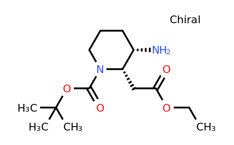 CAS 1277168-50-9 | tert-butyl (2S,3S)-3-amino-2-(2-ethoxy-2-oxoethyl)piperidine-1-carboxylate