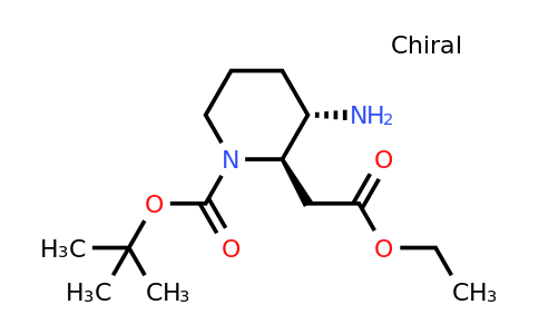 CAS 1277168-56-5 | tert-butyl (2R,3S)-3-amino-2-(2-ethoxy-2-oxoethyl)piperidine-1-carboxylate