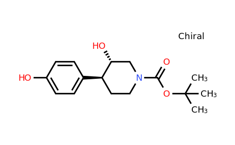 CAS 1279038-04-8 | (3S,4S)-tert-Butyl 3-hydroxy-4-(4-hydroxyphenyl)piperidine-1-carboxylate