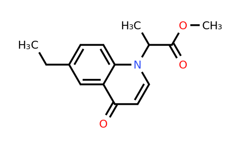 CAS 1279201-32-9 | Methyl 2-(6-ethyl-4-oxoquinolin-1(4H)-yl)propanoate