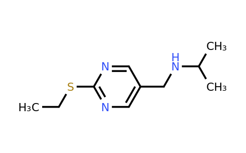 CAS 1279204-73-7 | N-((2-(Ethylthio)pyrimidin-5-yl)methyl)propan-2-amine