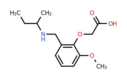 CAS 1279207-66-7 | 2-(2-((sec-Butylamino)methyl)-6-methoxyphenoxy)acetic acid
