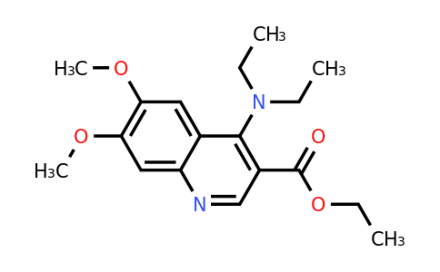 CAS 1279207-85-0 | Ethyl 4-(diethylamino)-6,7-dimethoxyquinoline-3-carboxylate