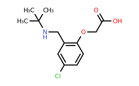 CAS 1279207-87-2 | 2-(2-((tert-Butylamino)methyl)-4-chlorophenoxy)acetic acid